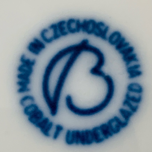 Cobalt Underglazed Plates From Czechoslovakia - Picture 8 of 8